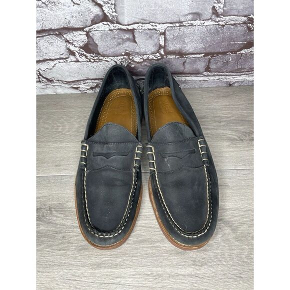 G.H. Bass & Co Weejuns Waldo Navy Leather Penny Loafers Shoes Men Sz 10D US/43EU - Picture 10 of 16